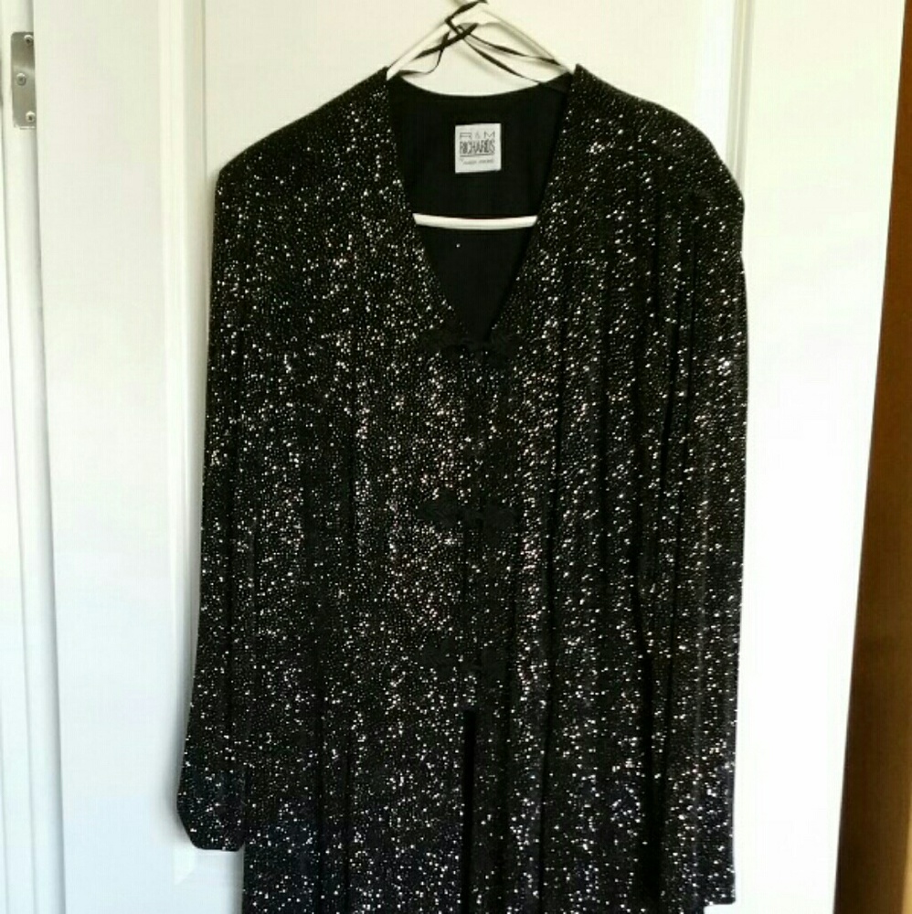 Evening  over jacket.   Long to floor with slits